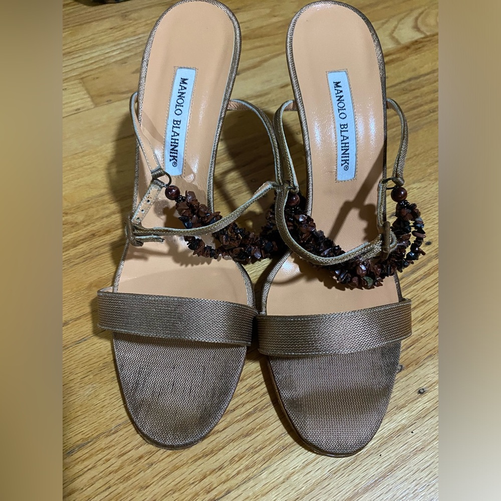 Manolo Blahnik Brown Heels